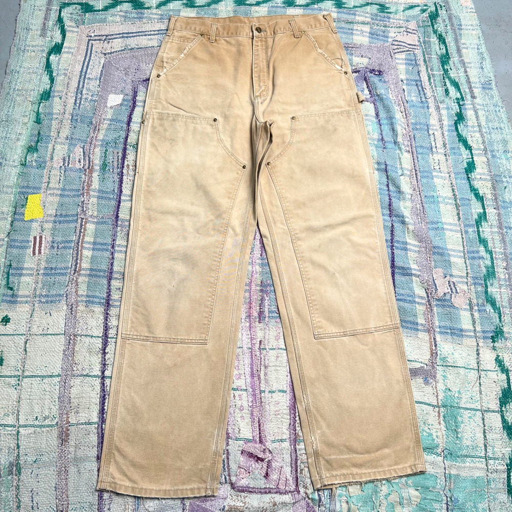Carhartt B01-BRN Double Knee Pants Mens 34x34 USA Made
